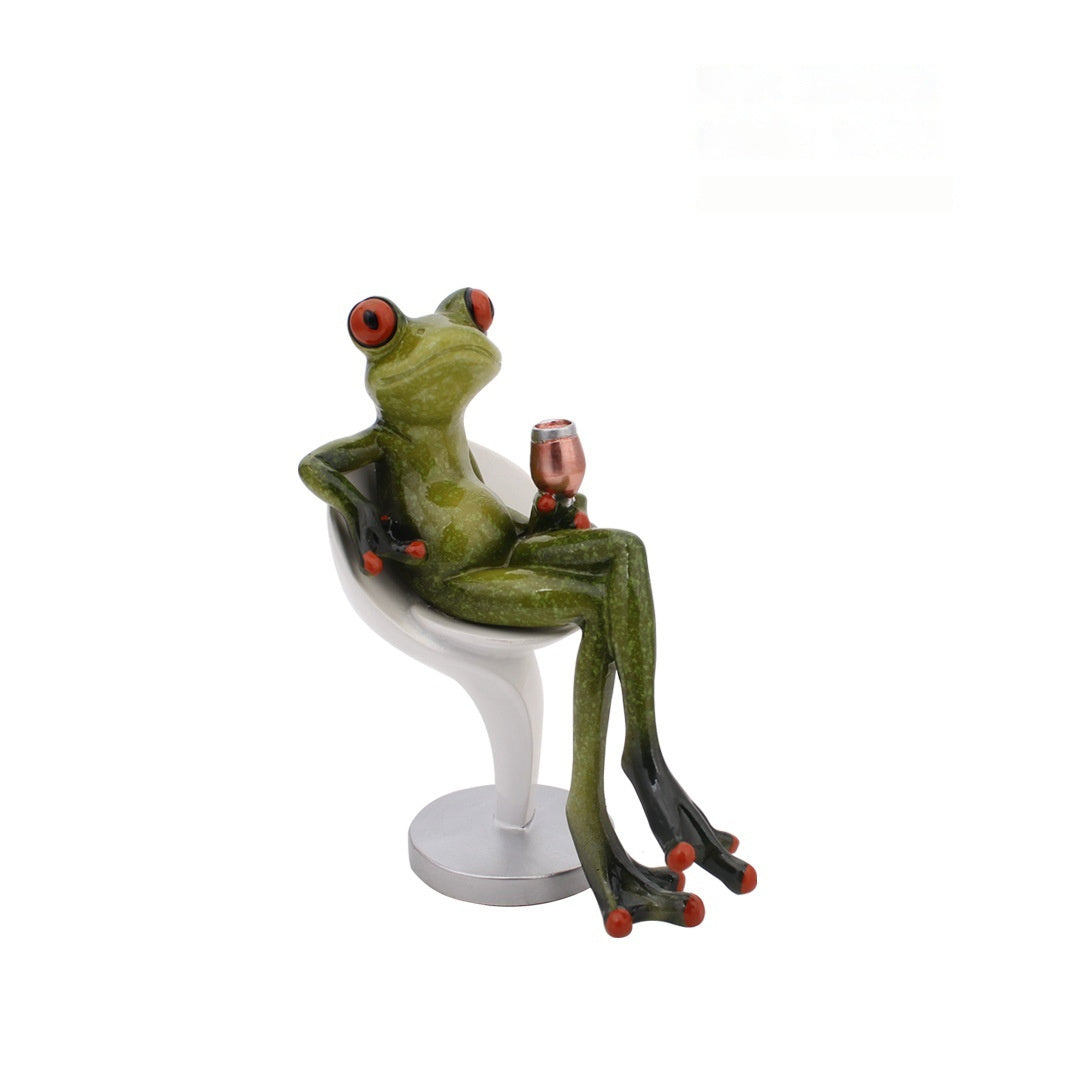 Home Decoration Frog Living Room Study Resin Crafts