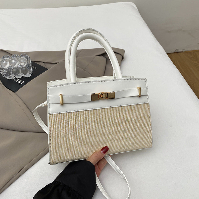 Casual Retro Color-block Crossbody Shoulder Bag