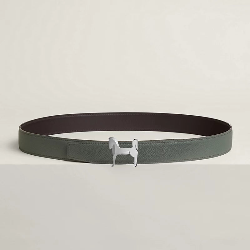 Panache belt buckle & Reversible leather strap 32 mm