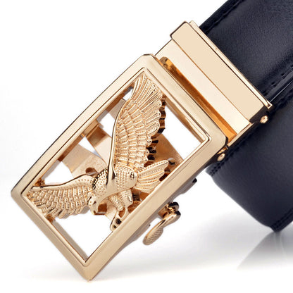 Mens Automatic-Buckle Business-Casual Belt