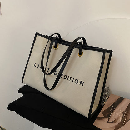 New Womens Stylish Canvas Tote Bag With Large Capacity