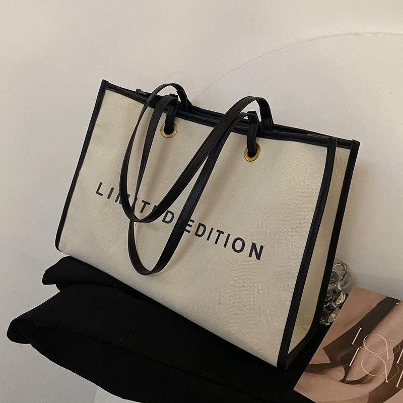 New Womens Stylish Canvas Tote Bag With Large Capacity