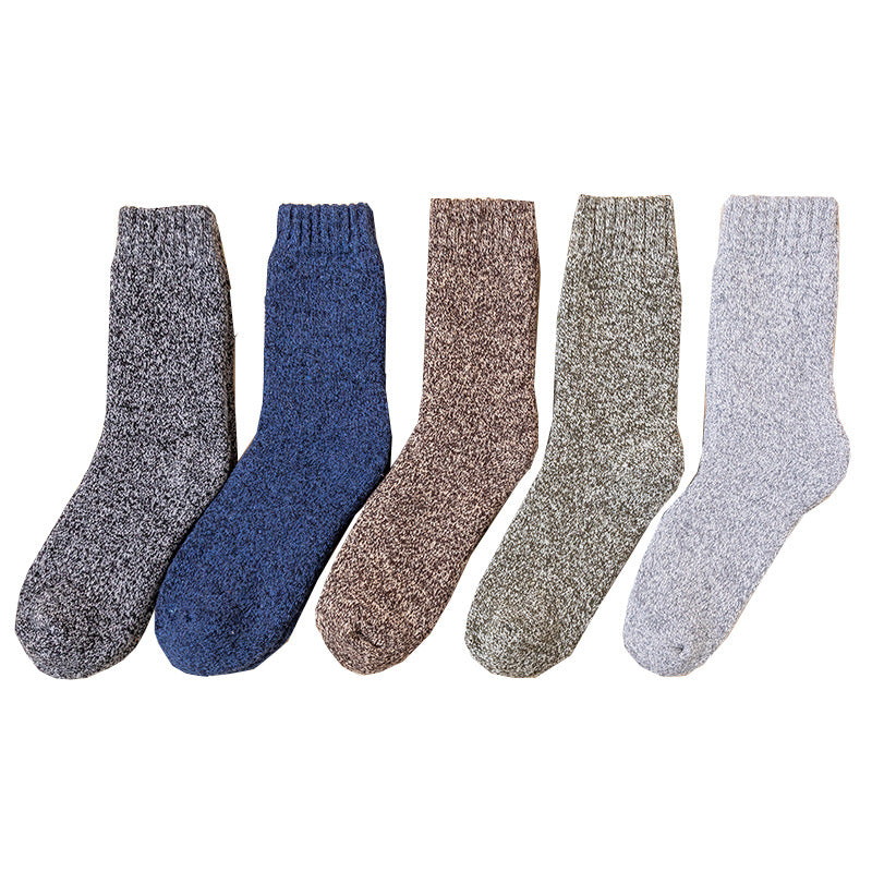 Wool Socks For Men With Thick And Warm Woolen Loops
