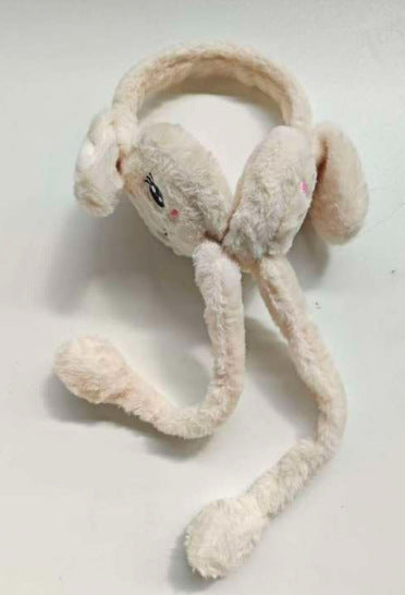 Cute Movable Rabbit-ear Warm Earflap Hat