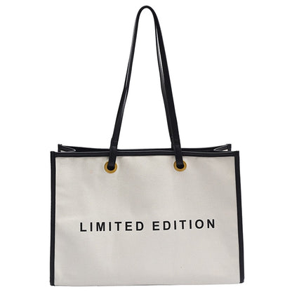 New Womens Stylish Canvas Tote Bag With Large Capacity