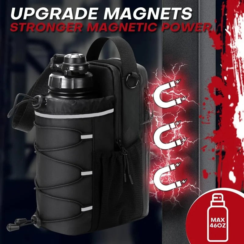 Fitness Magnetic Kettle Bag Crossbody Bag Magnetic Gym Bag For Men And Women Sling Bottle With Magnetic Attachment  Water Bottle Holder