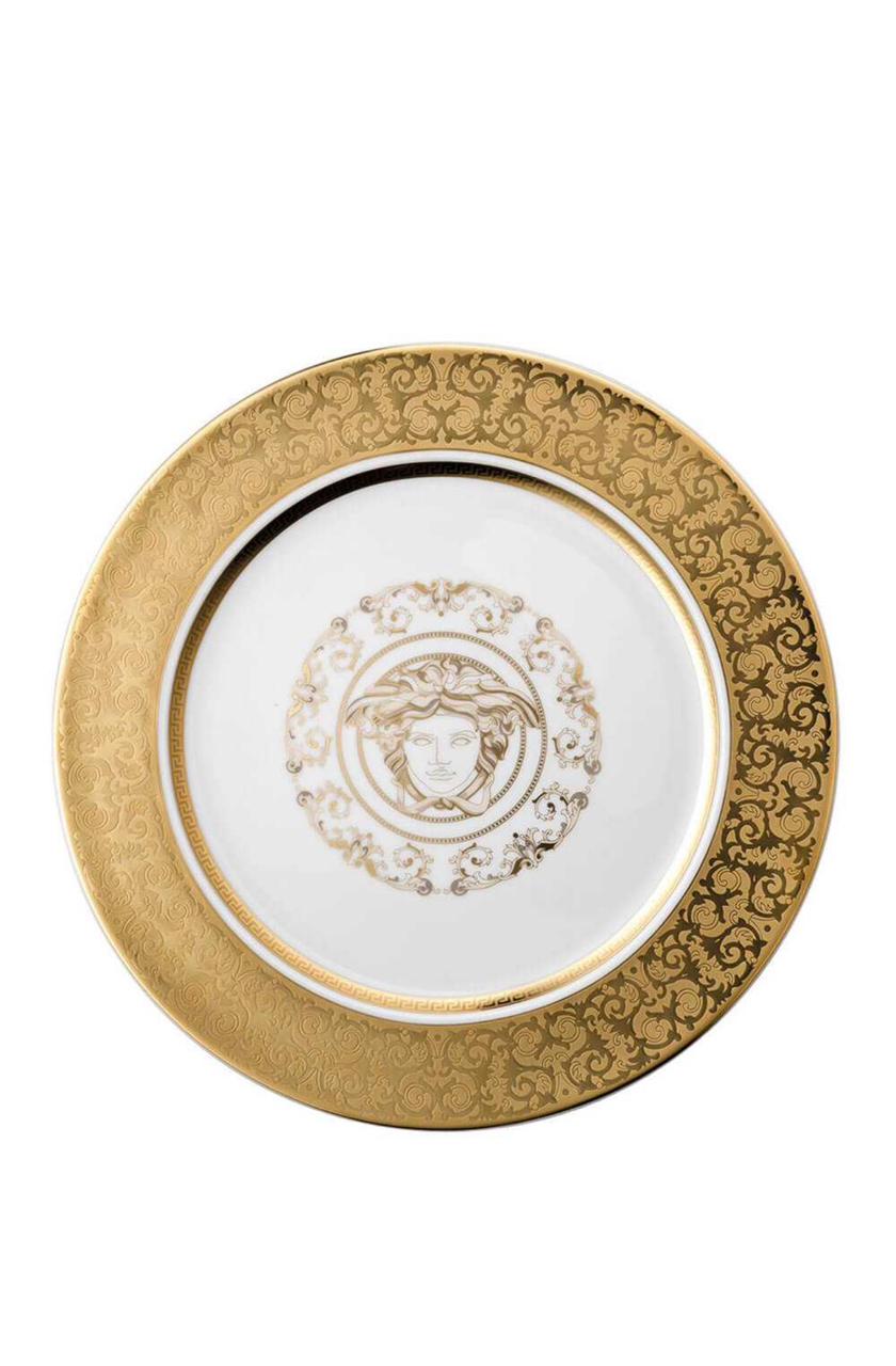 VERSACE MEETS ROSENTHAL MEDUSA GALA GOLD SERVICE DINNER SET 52 PCS