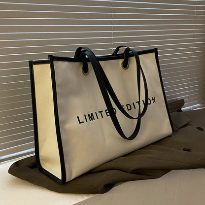New Womens Stylish Canvas Tote Bag With Large Capacity