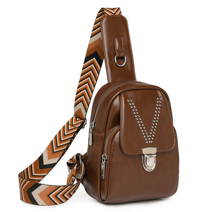 Womens Soft Leather Casual All-Match Shoulder Crossbody Bag