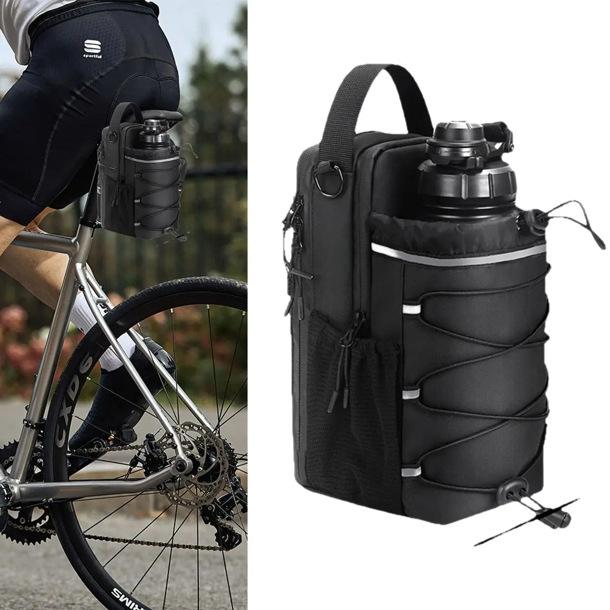 Fitness Magnetic Kettle Bag Crossbody Bag Magnetic Gym Bag For Men And Women Sling Bottle With Magnetic Attachment  Water Bottle Holder