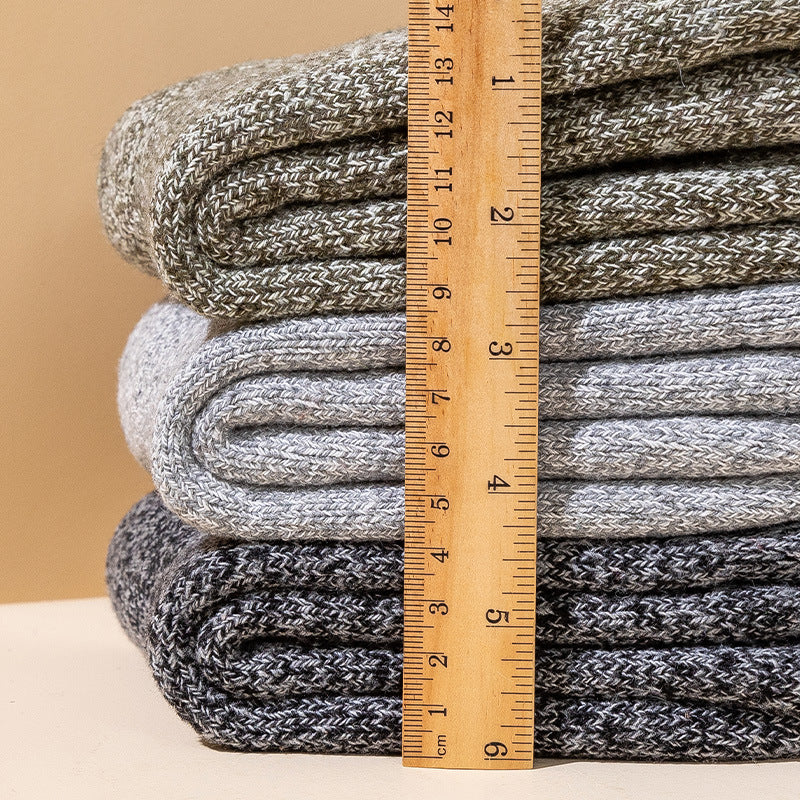 Wool Socks For Men With Thick And Warm Woolen Loops
