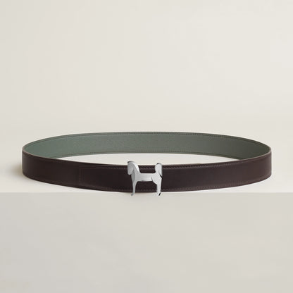 Panache belt buckle & Reversible leather strap 32 mm