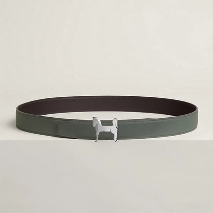 Panache belt buckle & Reversible leather strap 32 mm
